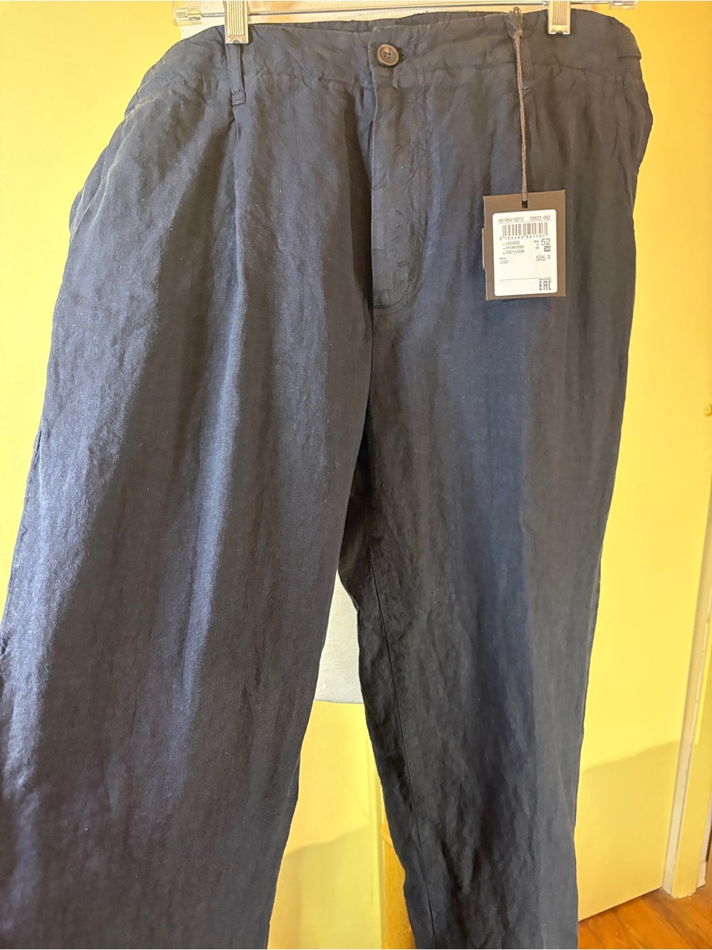 Peserico Dark Navy Linen-Blend MSRP $505 Pants with Tag - Picture 15 of 15